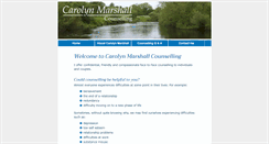 Desktop Screenshot of carolynmarshallcounselling.co.uk
